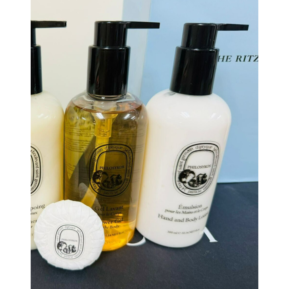 3p Diptyque Philosykos Soap Shower Gel Body Lotion 10oz Dyptiq Ritz Carlton NEW